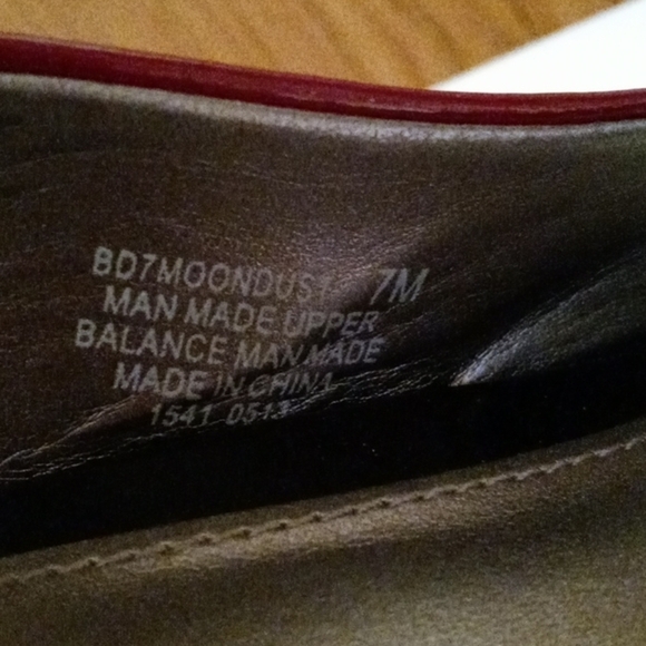 Bandolino slingback sandal dark red size 7 - Picture 4 of 9